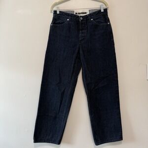 Jil Sander Dark Wash Straight Leg Cotton Denim Jeans Made in Japan Size 30